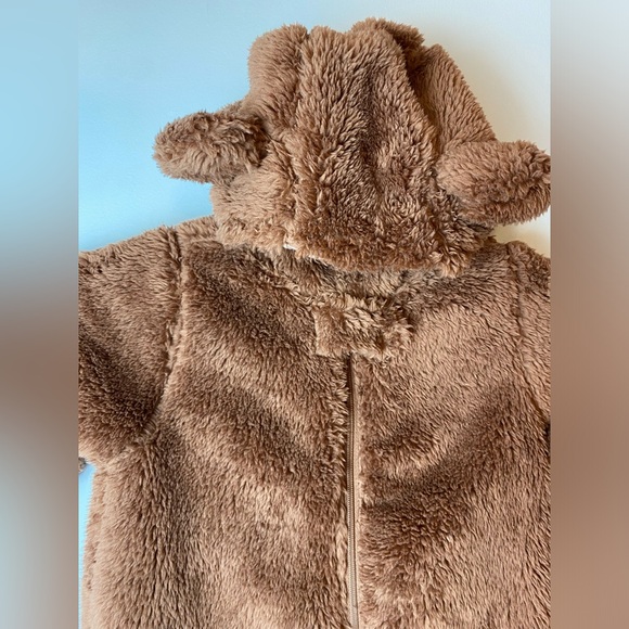 Carter's Brown Fleece Bear Footie - Picture 2 of 6